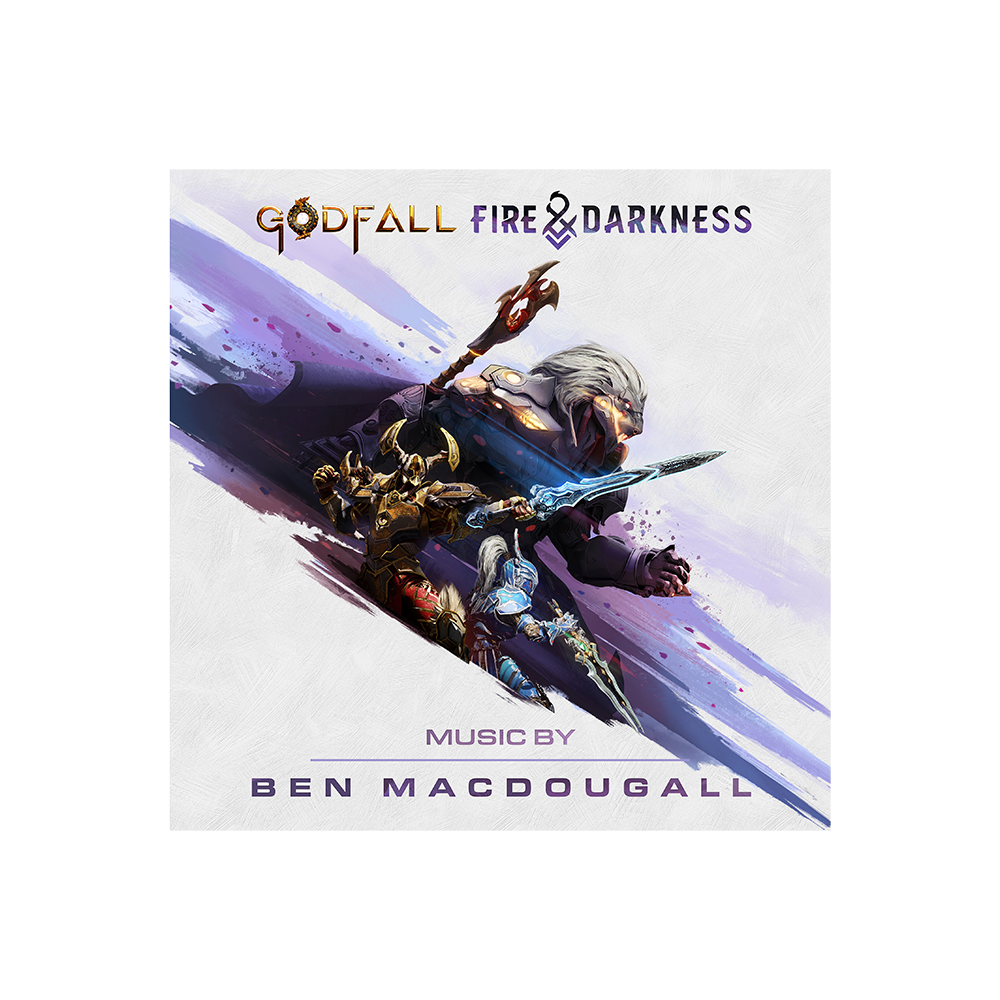 Benjamin MacDougall: Godfall: Fire & Darkness (Original Video Game Soundtrack) Signed LP Front