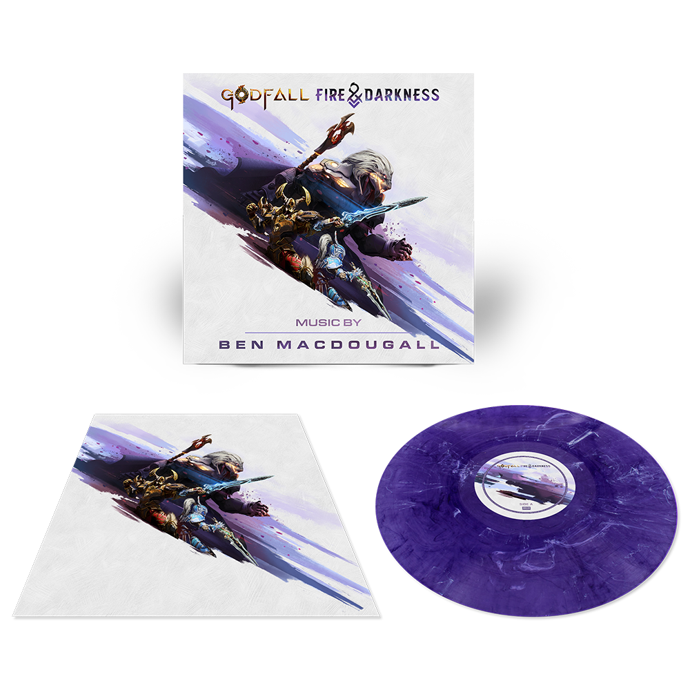 Benjamin MacDougall: Godfall: Fire & Darkness (Original Video Game Soundtrack) Signed LP