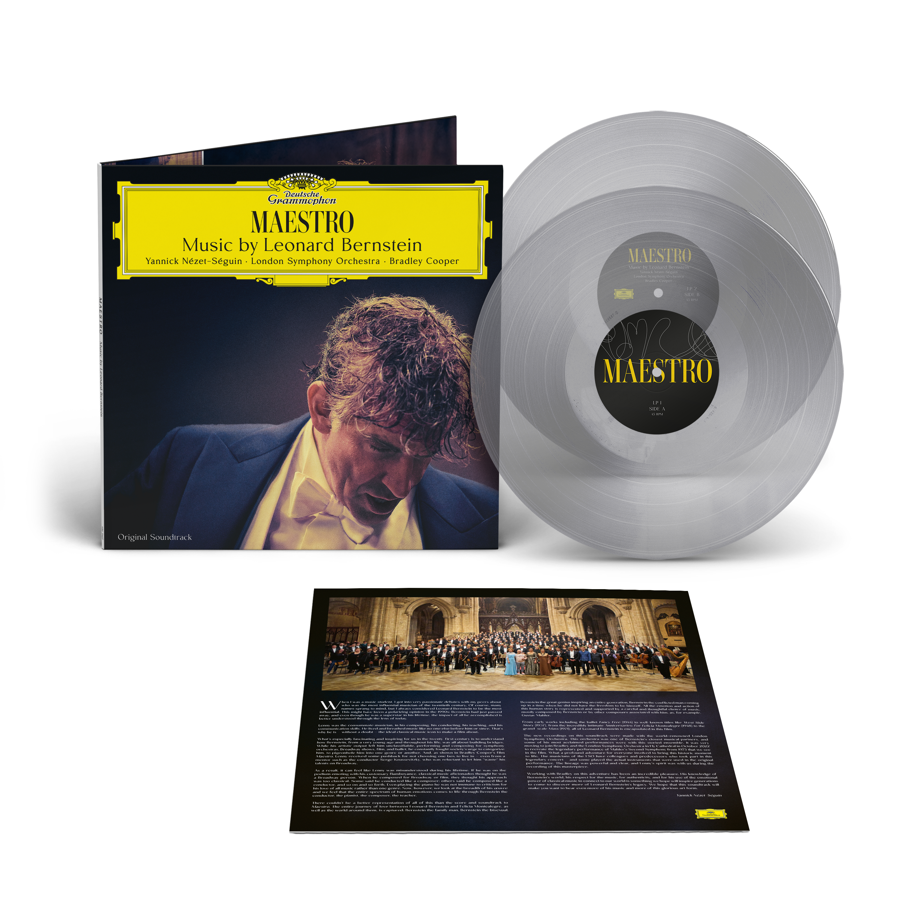 Yannick Nézet-Séguin: Maestro: Music by Leonard Bernstein (Original Soundtrack) Crystal Clear 2LP