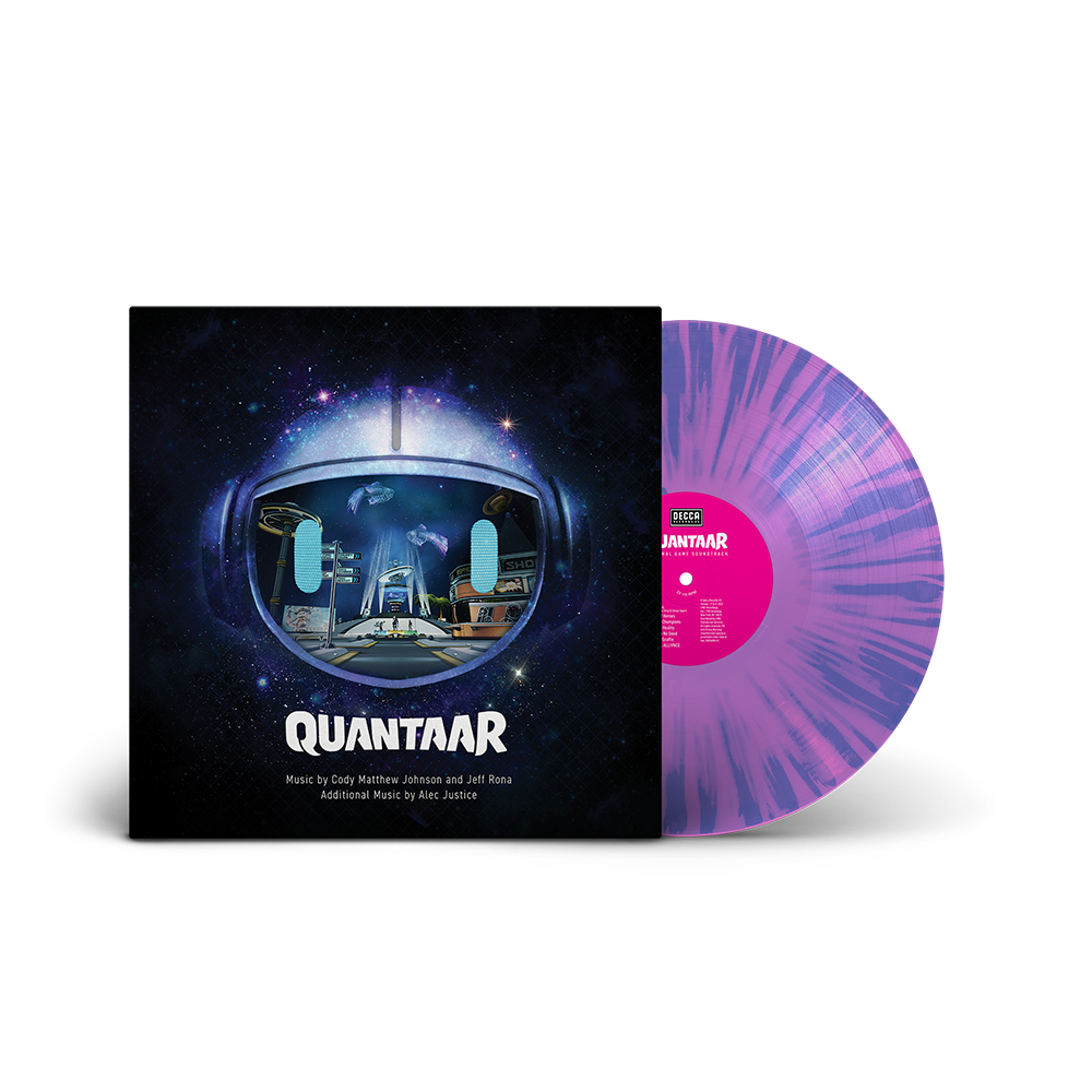 Cody Matthew Johnson, Jeff Rona: Quantaar (Original Game Soundtrack) LP Disc Peeking Out