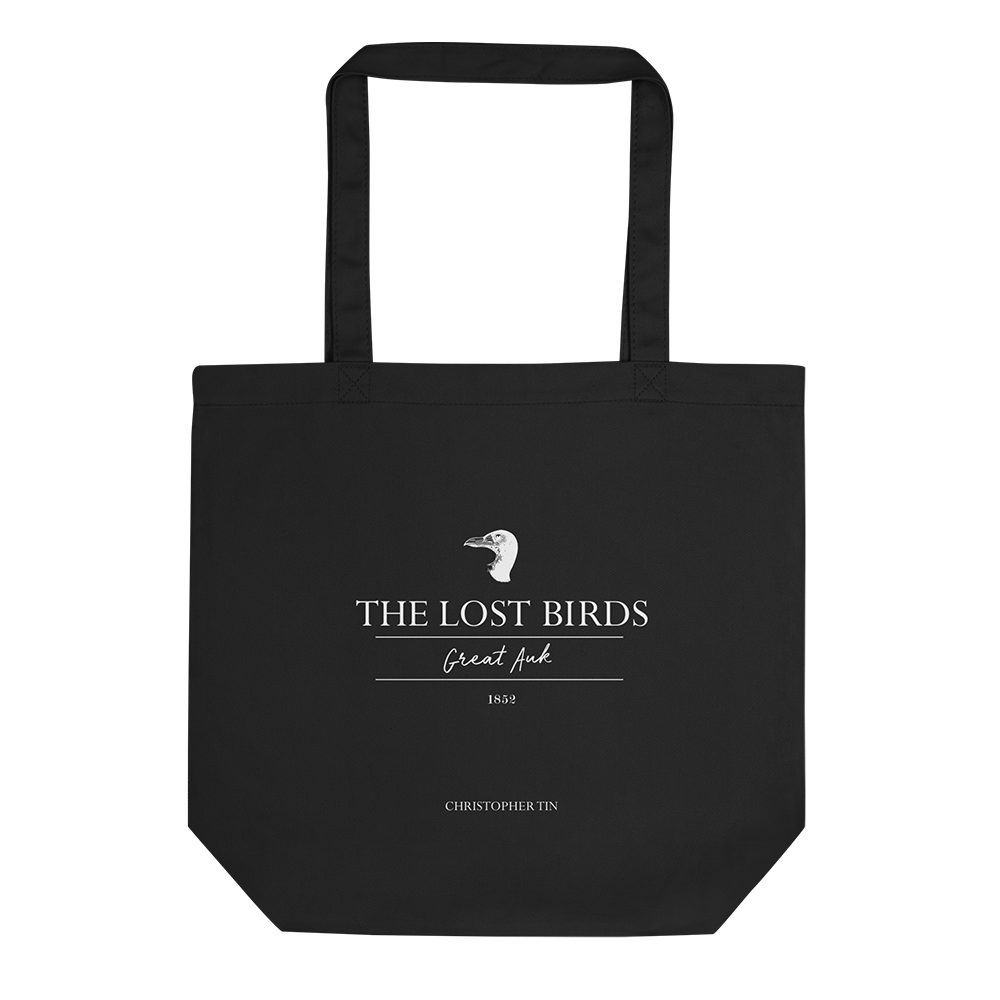 Great Auk Black Tote Bag