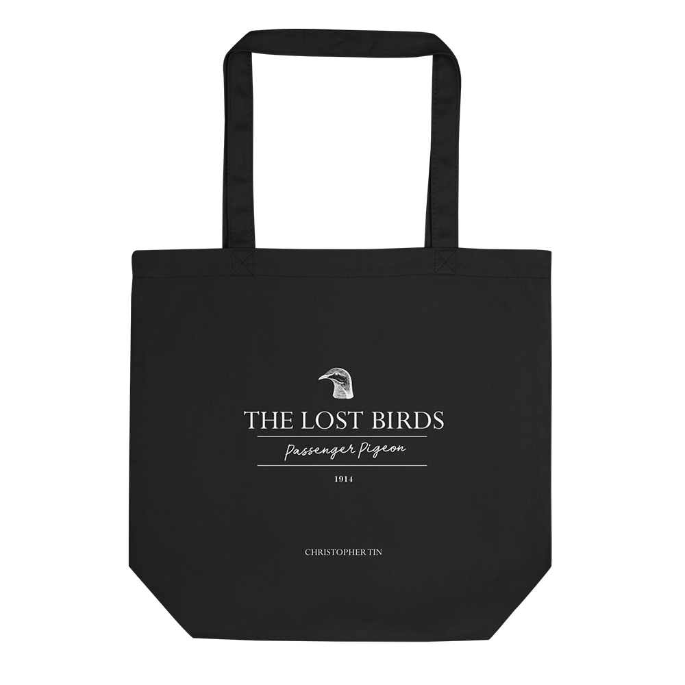 Passenger Pigeon Black Tote Bag