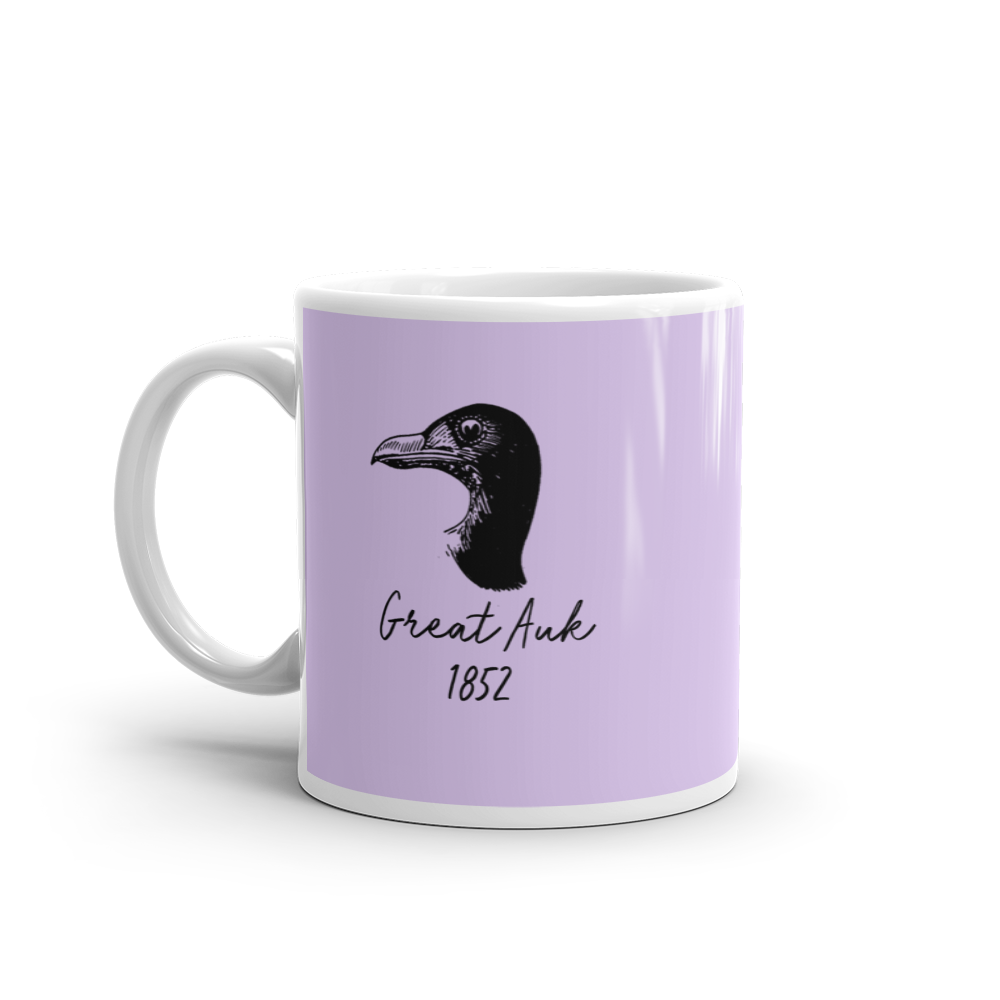 Great Auk Black Mug Front